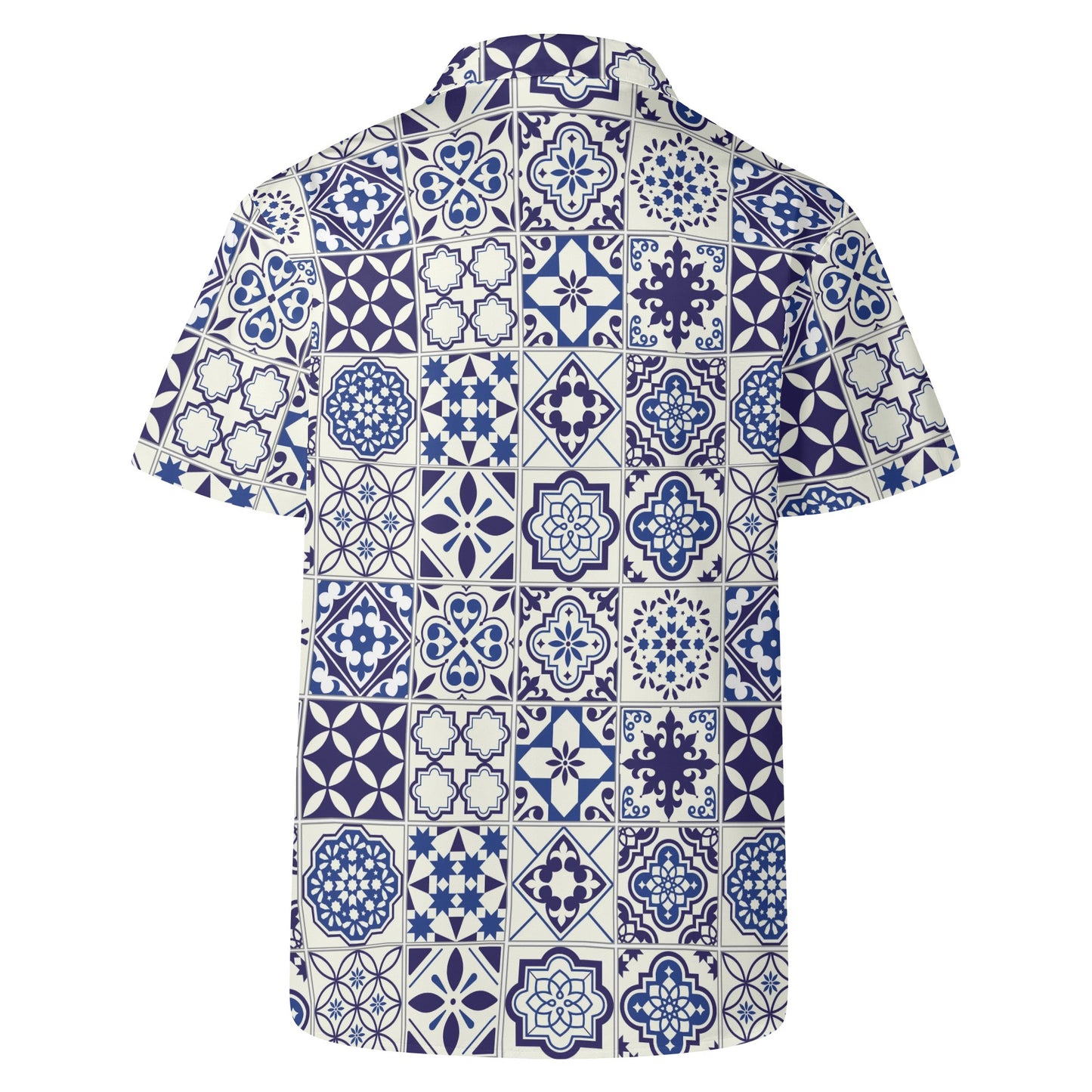 Camisa Havaiana Casual Masculina Azul