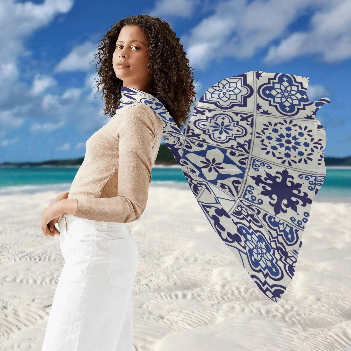 Sarongue Feminino Azul