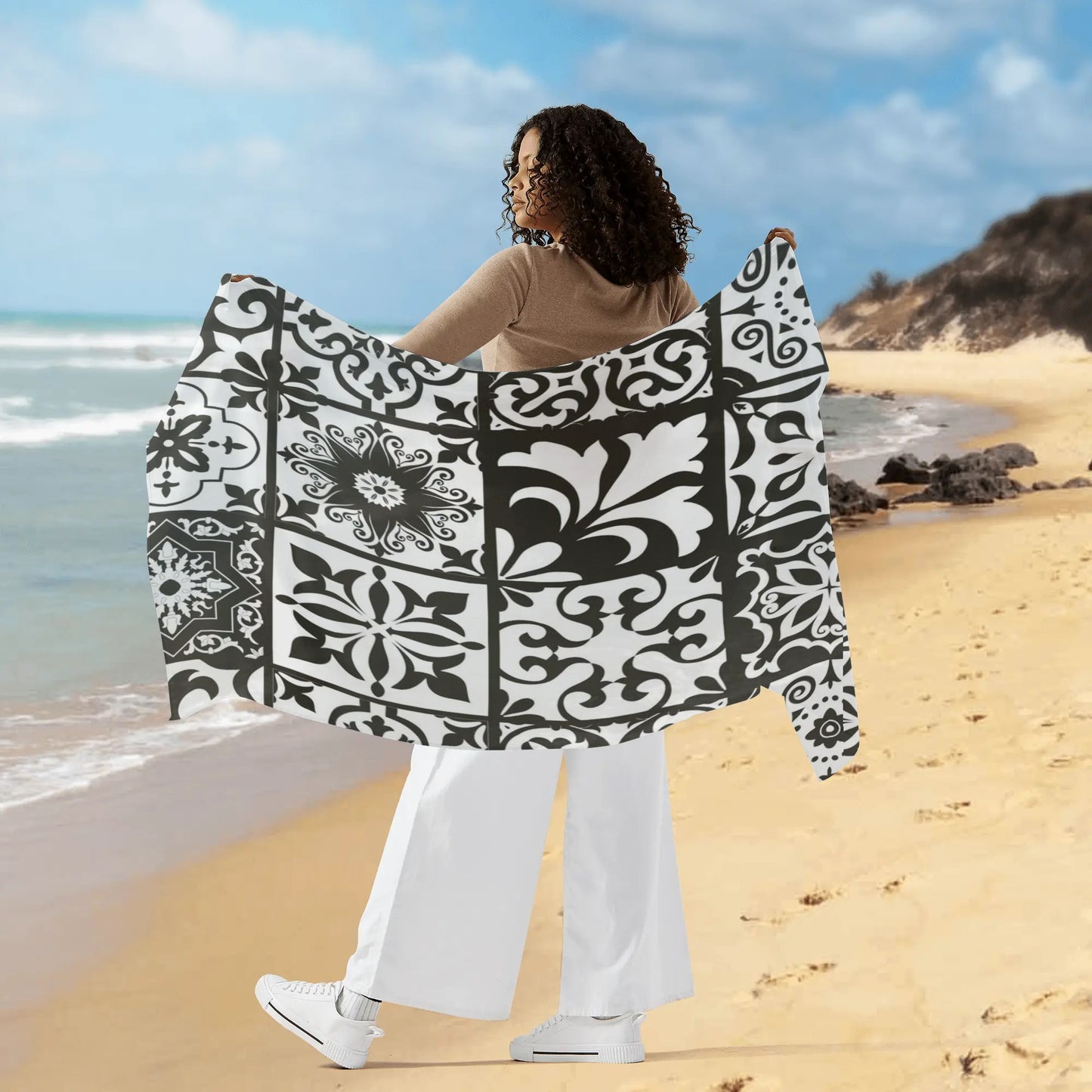 Envoltório Sarongue Feminino Preto
