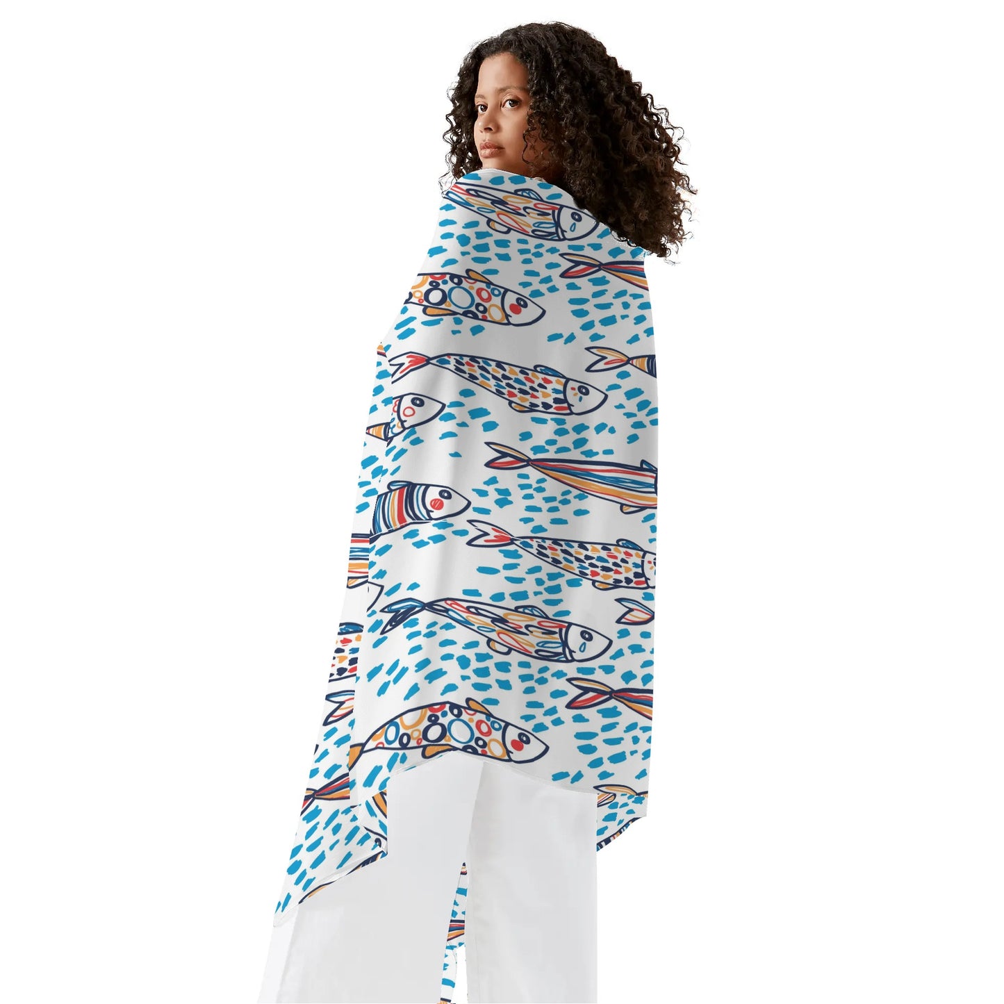 Envoltório de sarongue feminino Sardinha