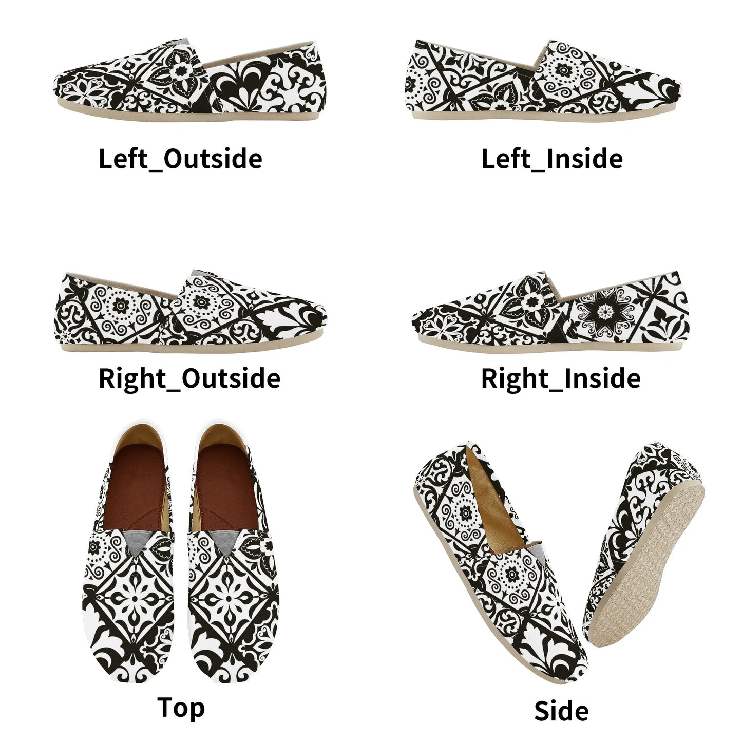 Sapatos casuais femininos pretos