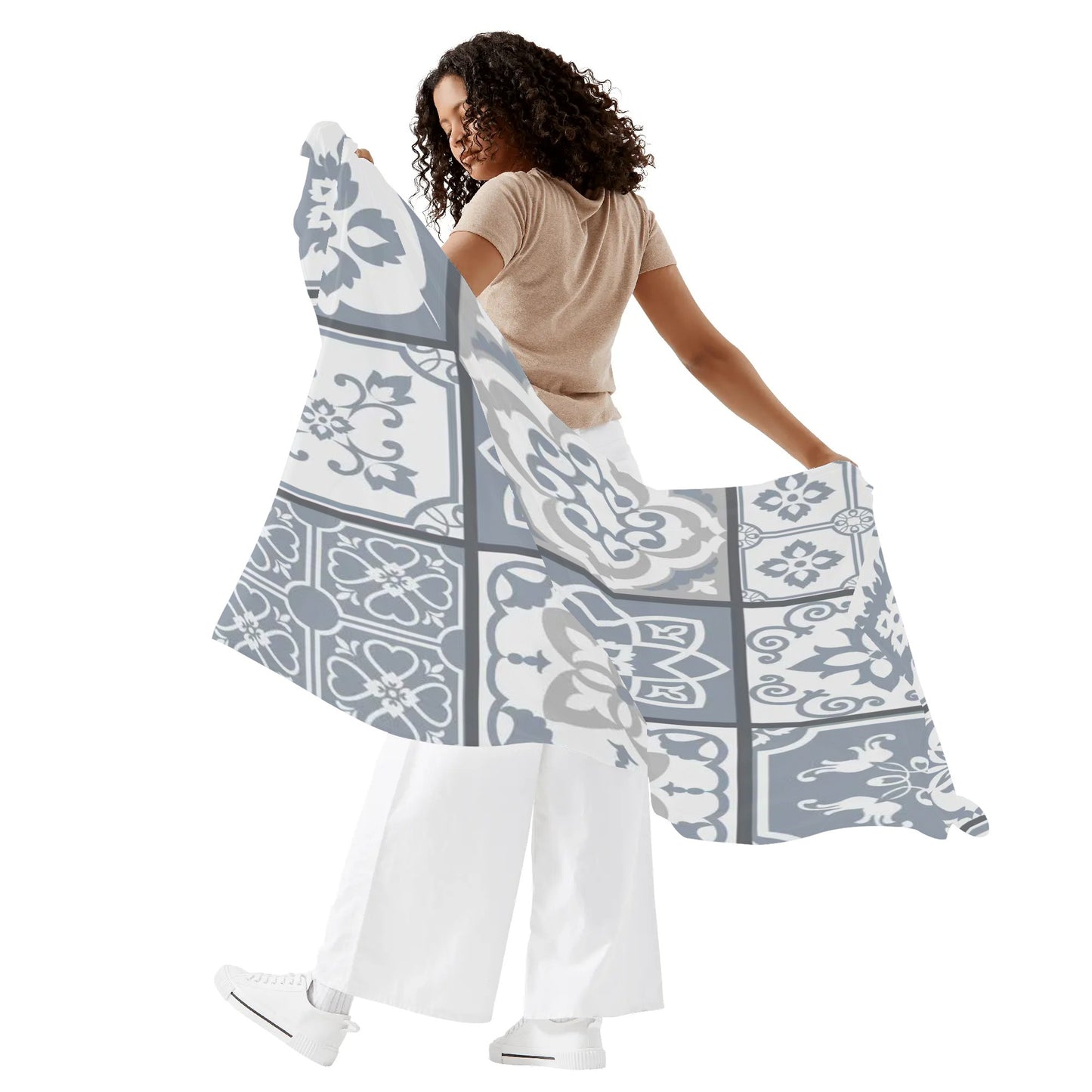 Cobertura de sarongue feminino Cinzento