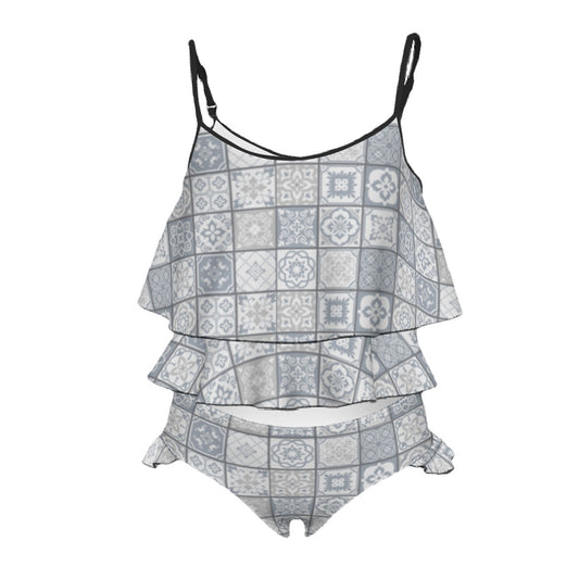 Fato de banho infantil Cinzento