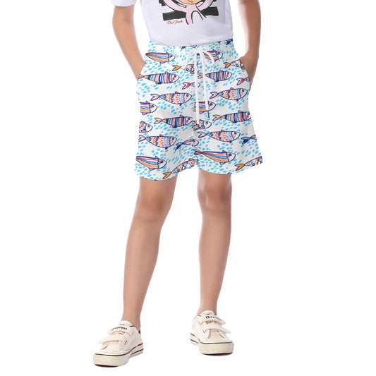 Shorts de praia infantil Sardinha