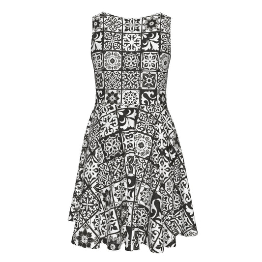 Vestido Colete Infantil Sem Mangas Preto