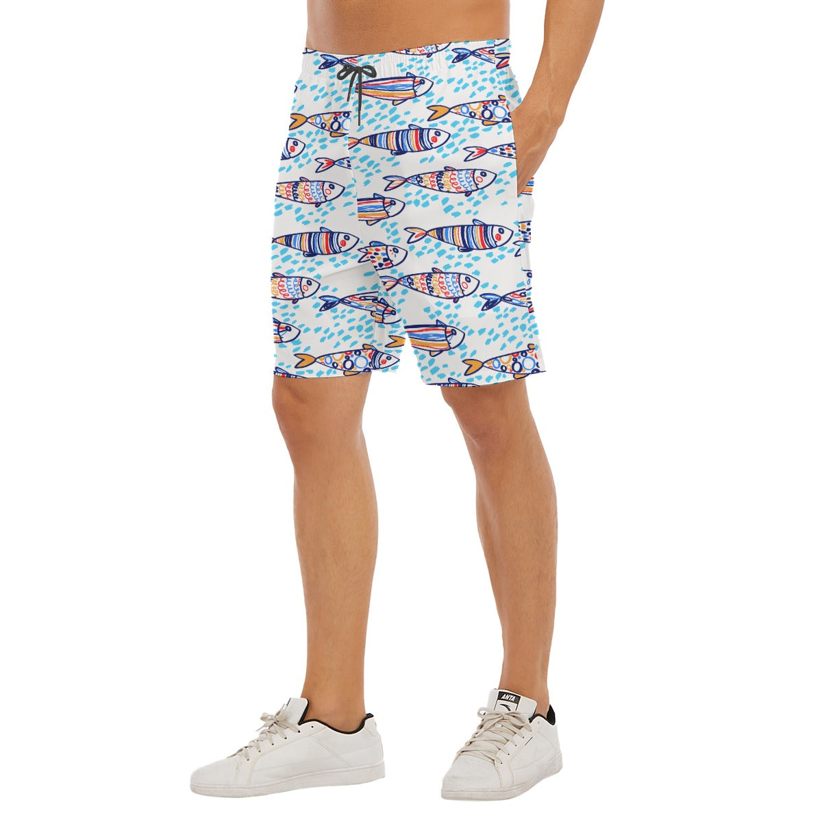 Shorts de praia masculino Sardinha