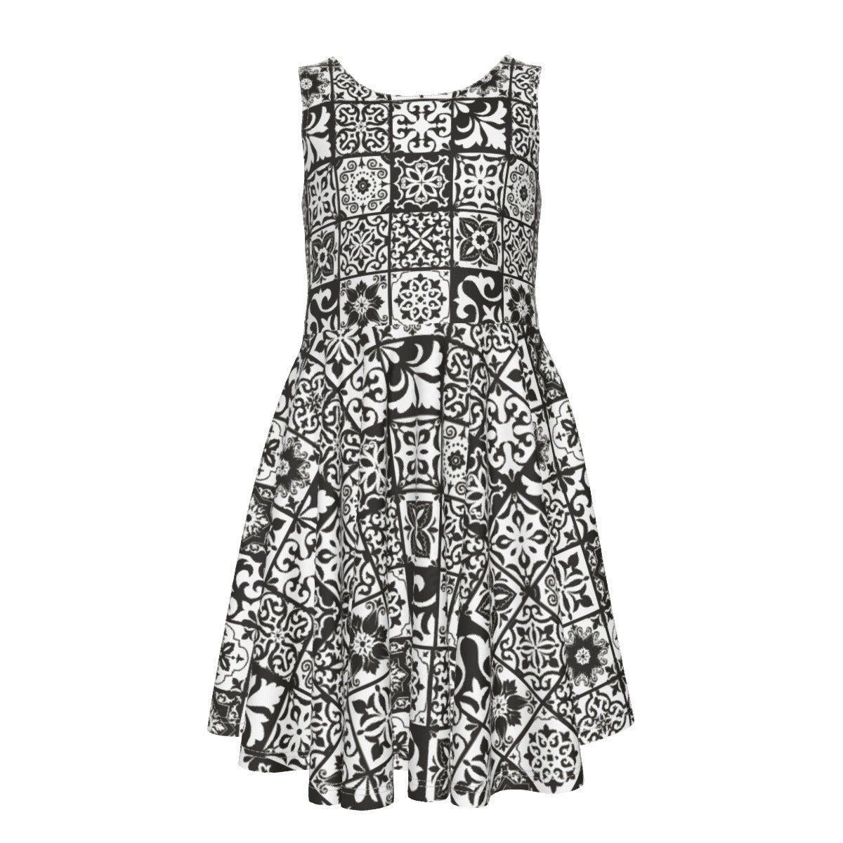 Vestido Colete Infantil Sem Mangas Preto