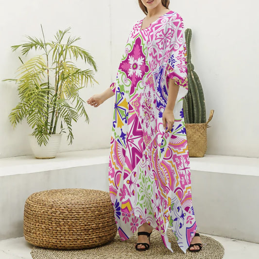 Robe kaftan feminino Cora
