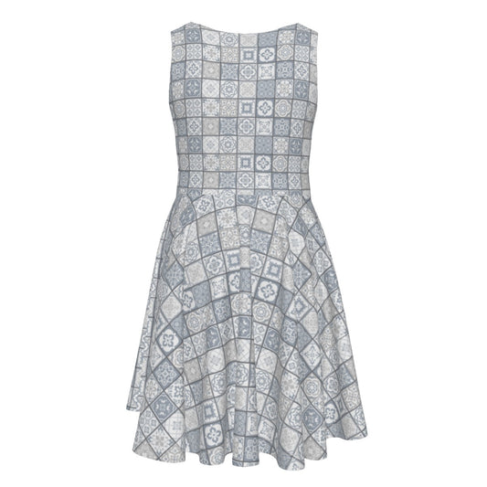 Vestido Colete Sem Mangas Infantil Cinzento