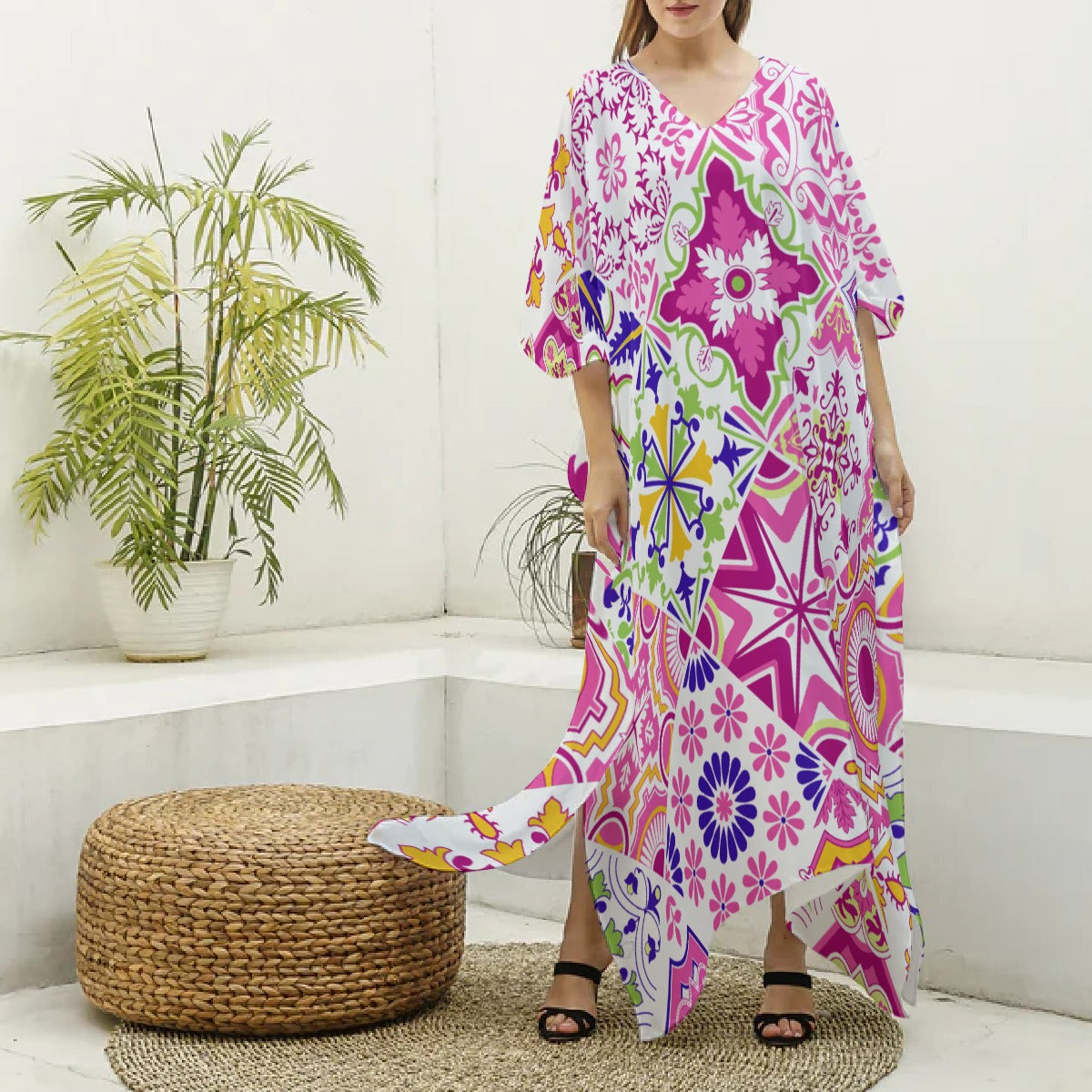 Robe kaftan feminino Cora