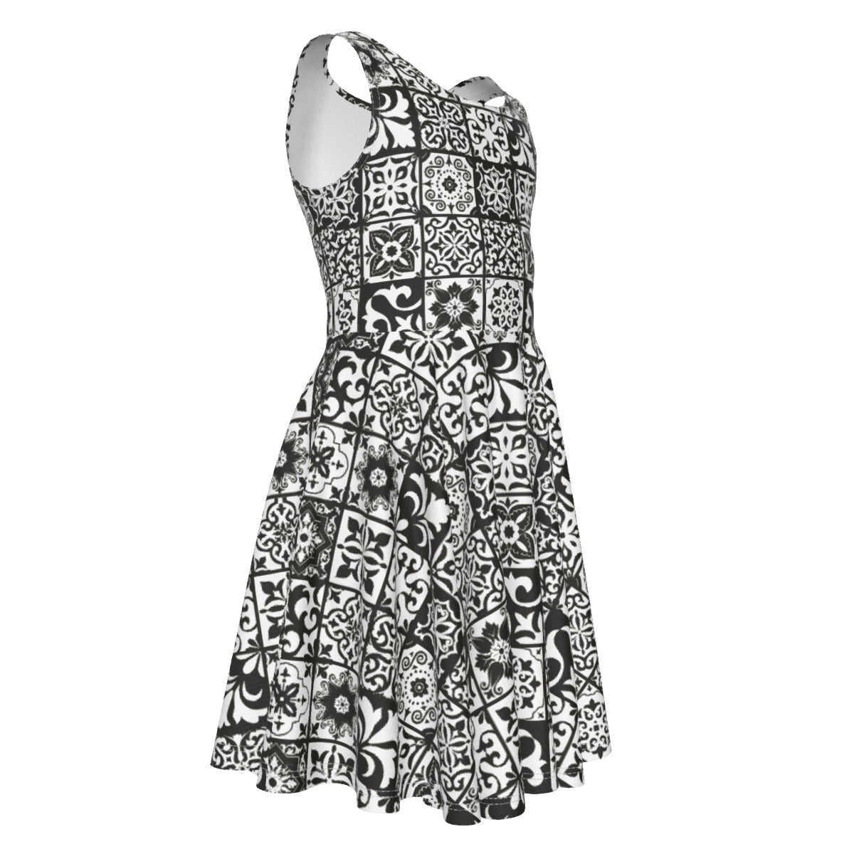 Vestido Colete Infantil Sem Mangas Preto