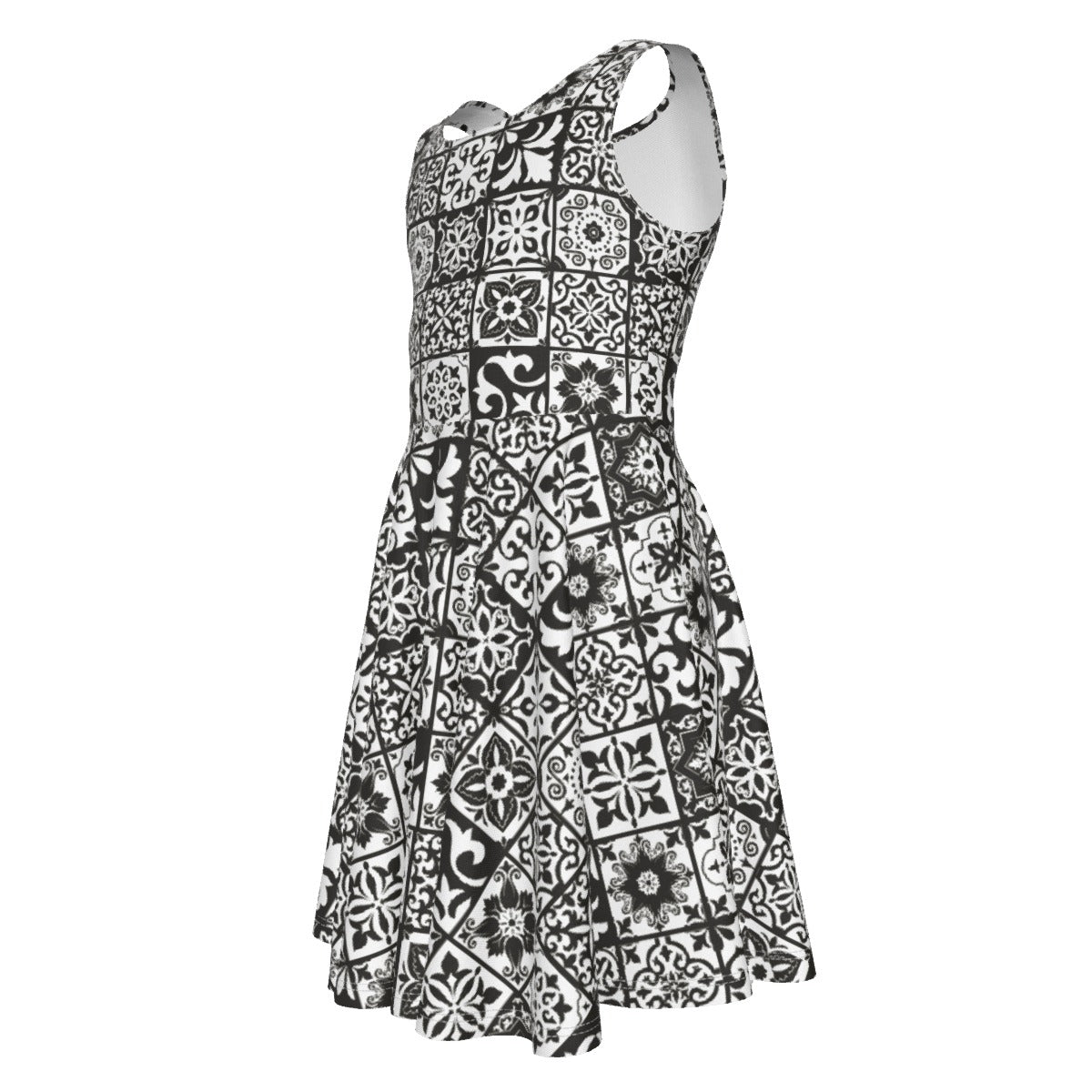 Vestido Colete Infantil Sem Mangas Preto