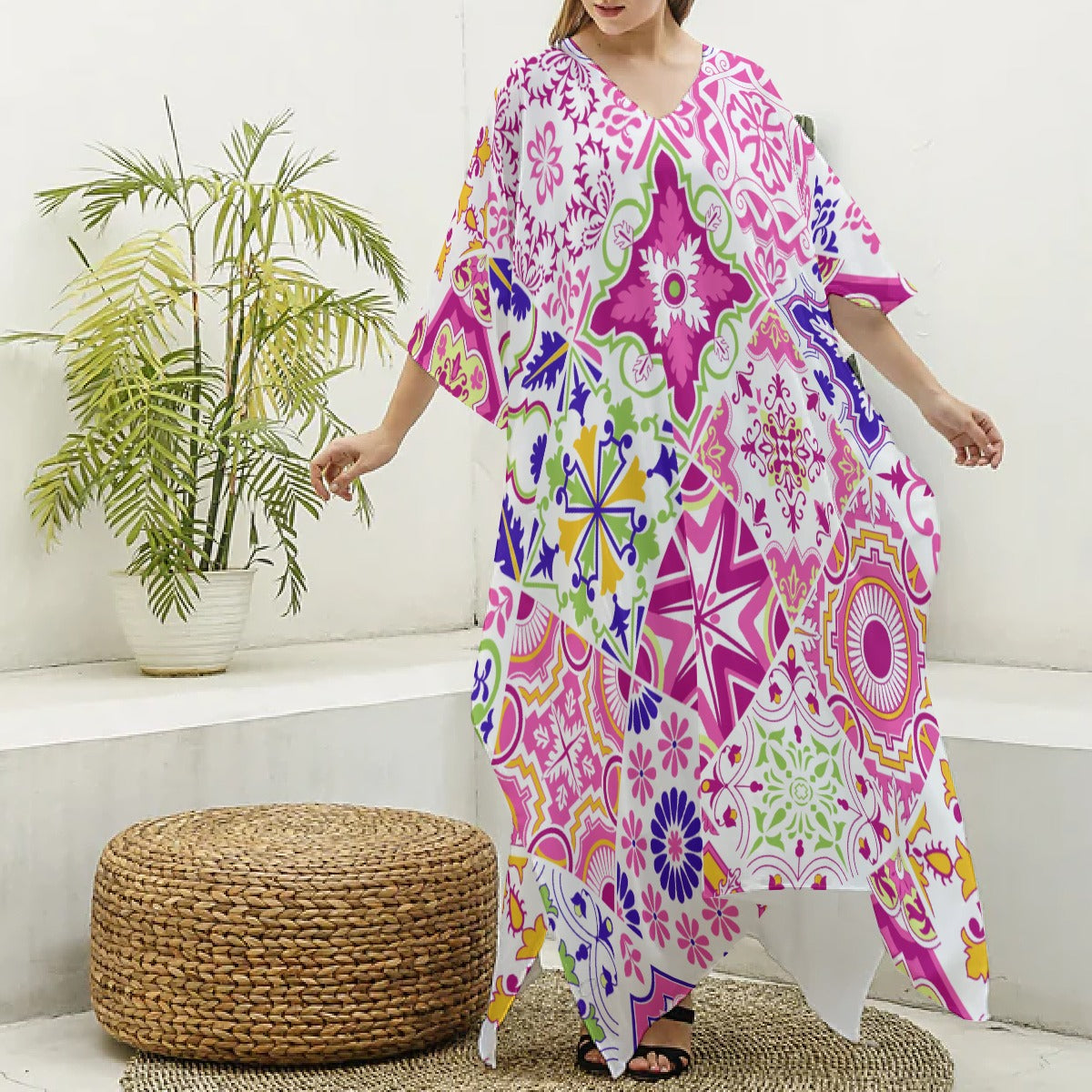 Robe kaftan feminino Cora