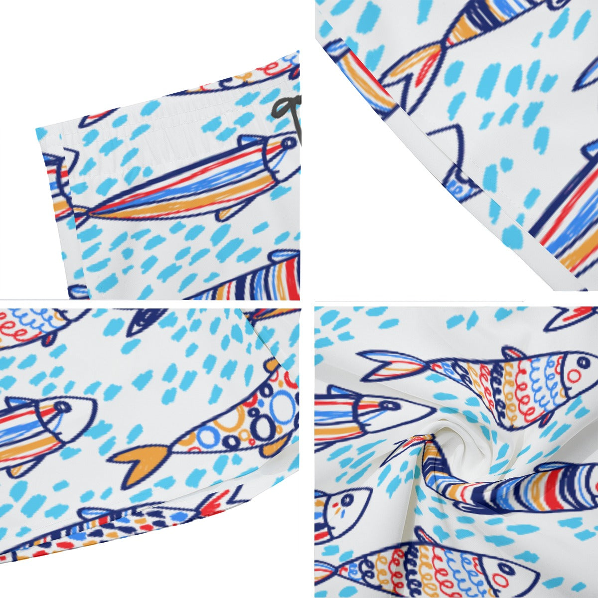 Shorts de praia masculino Sardinha