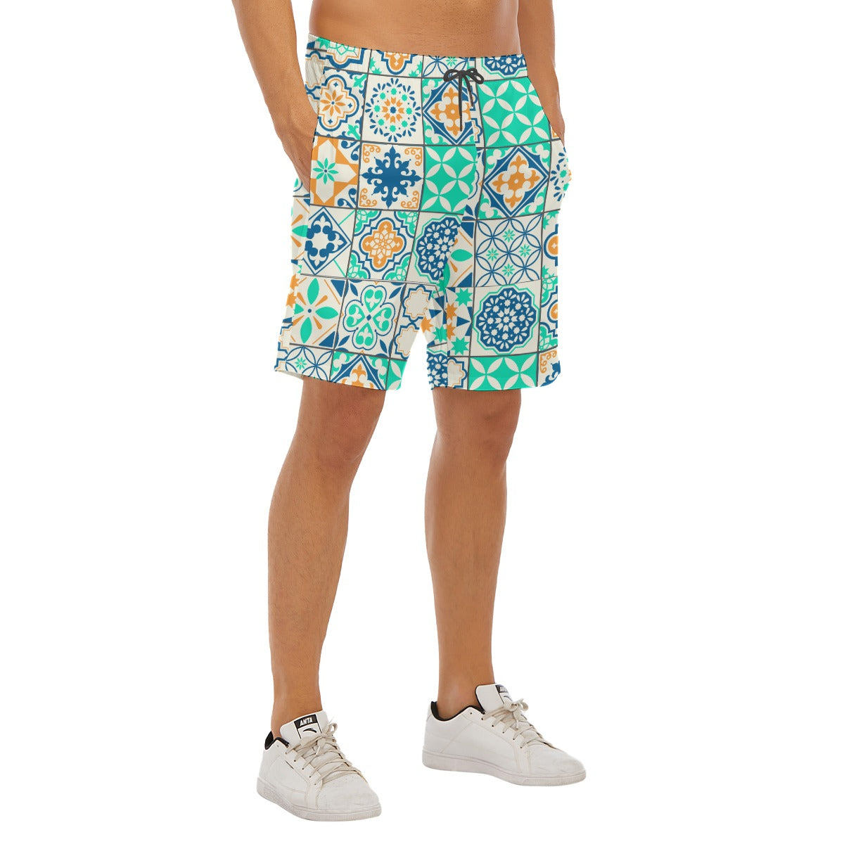 Shorts de praia masculino Verdinho
