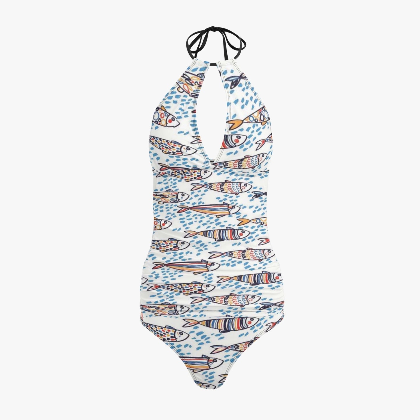 Maiô Tankini Sardinha Halter Top Duas Peças