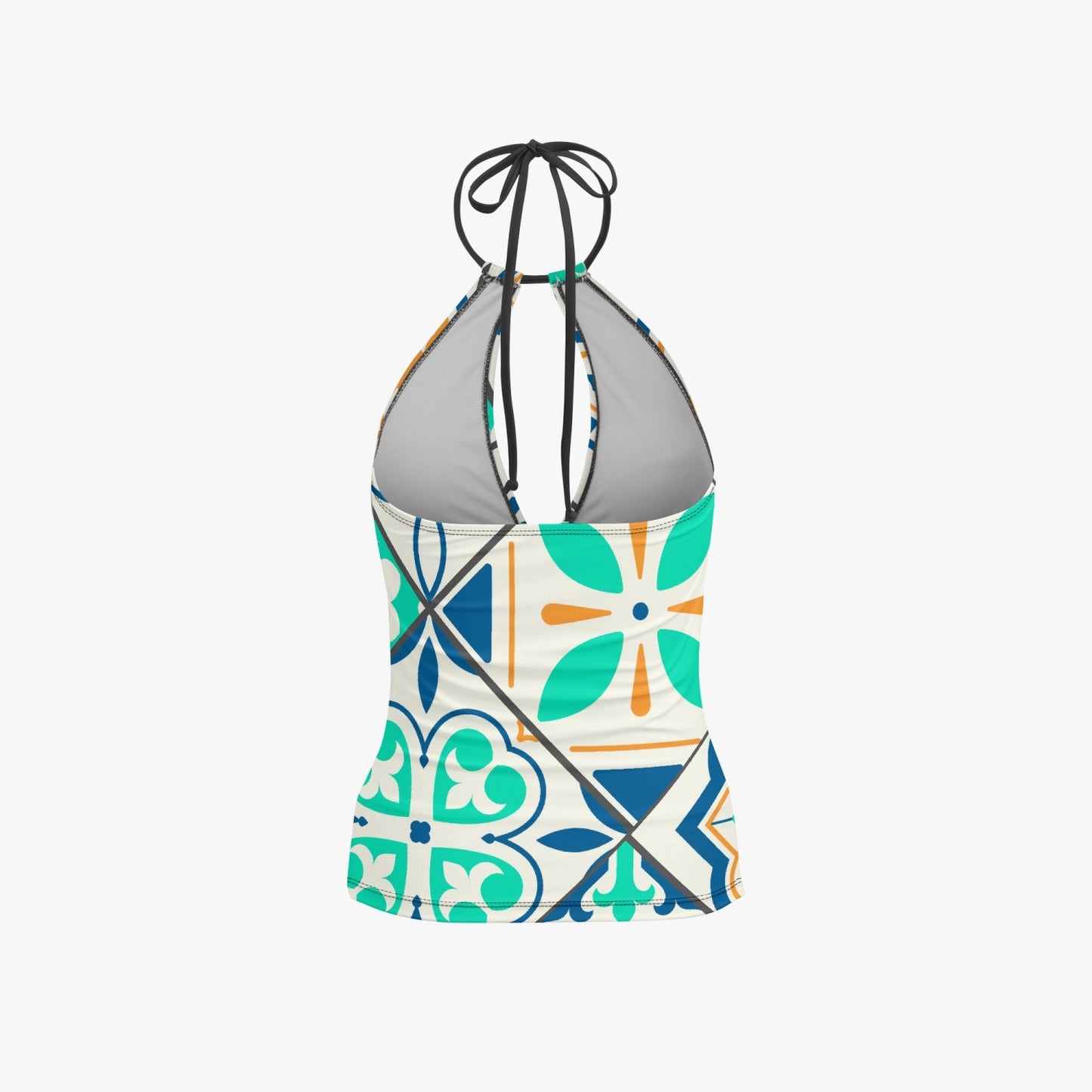 Maiô tankini de duas peças Verdinho Halter Top