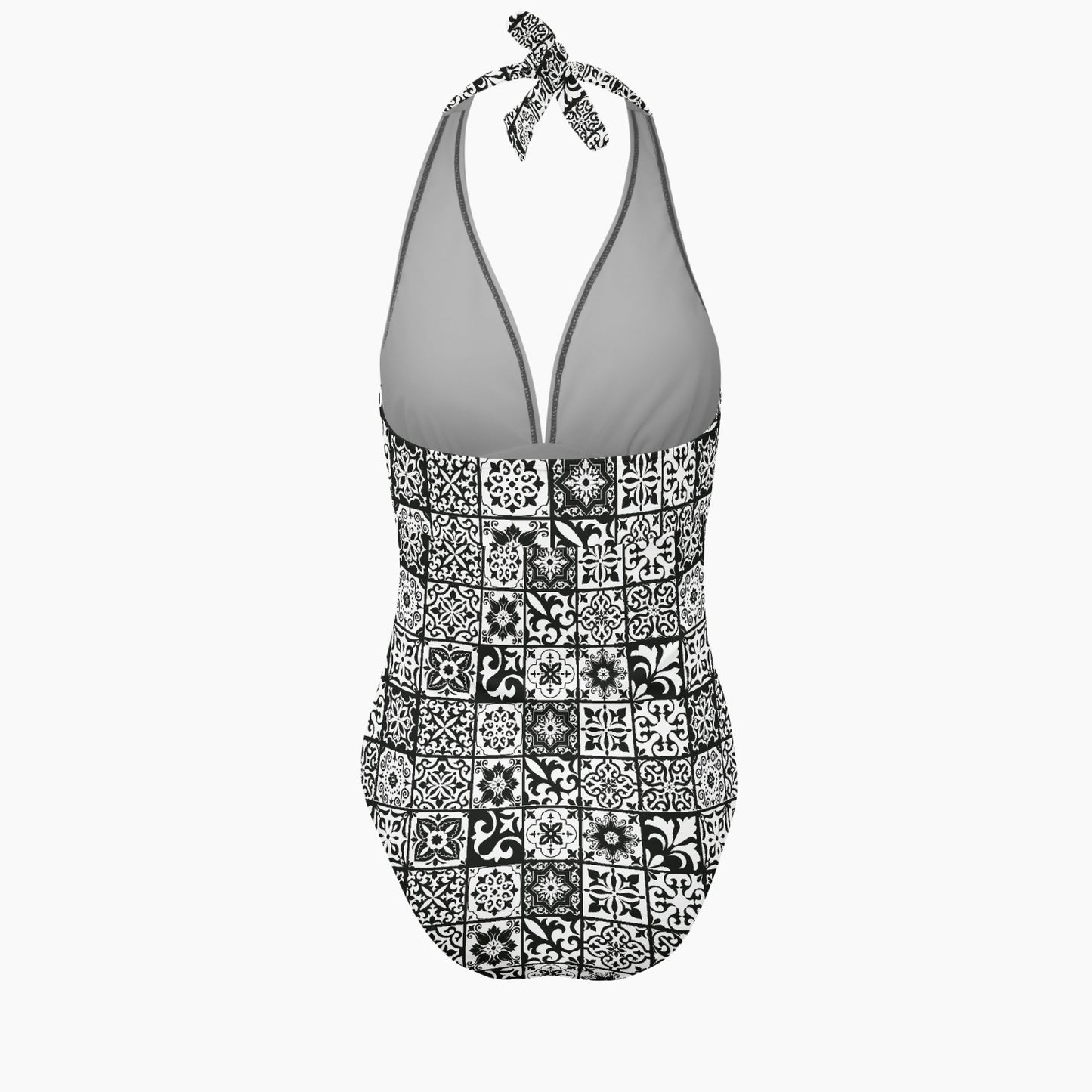 Preto Women's One-Piece Halter Top Swimsuit