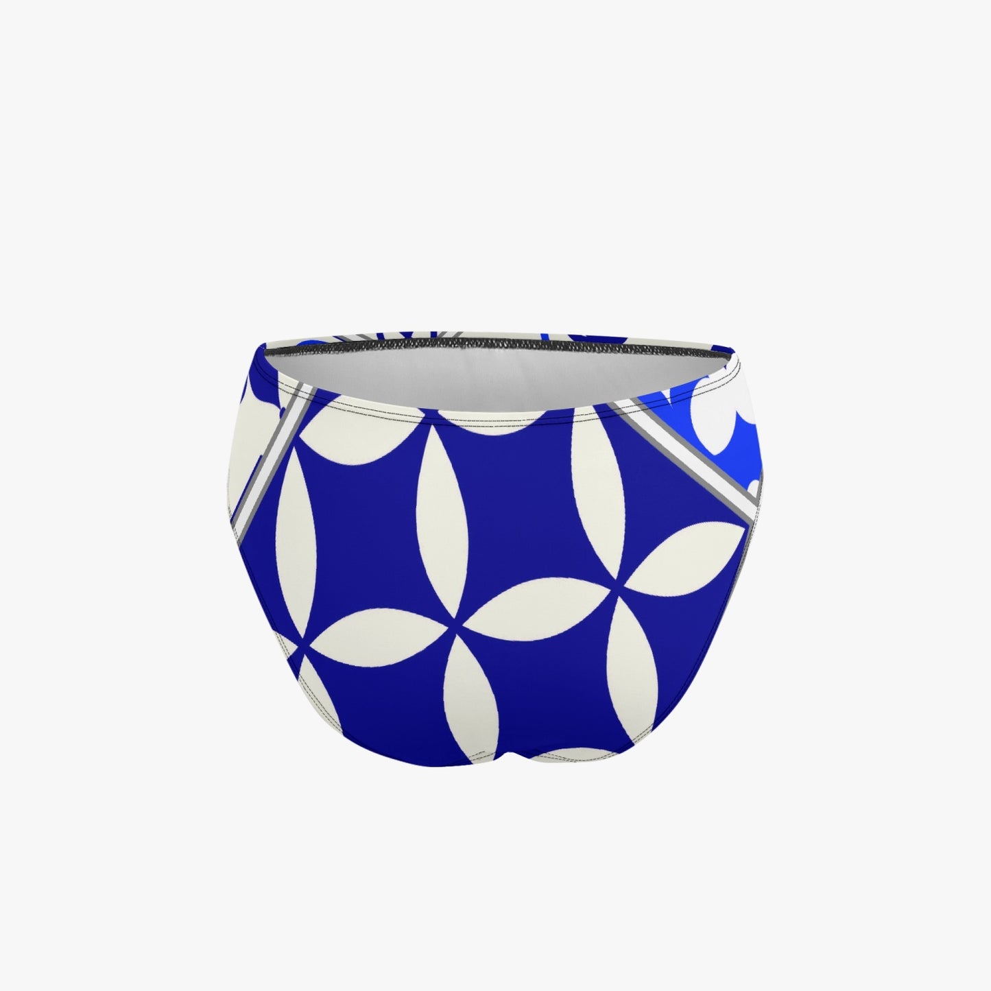 Maiô Tankini Azul Halter Top de Duas Peças