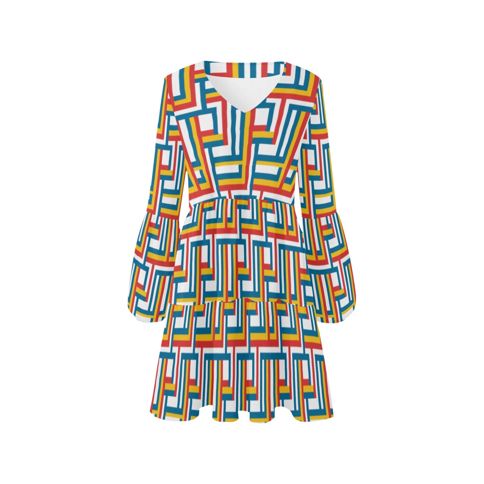 Paredes V Neck Loose Fit Dress (Colors)