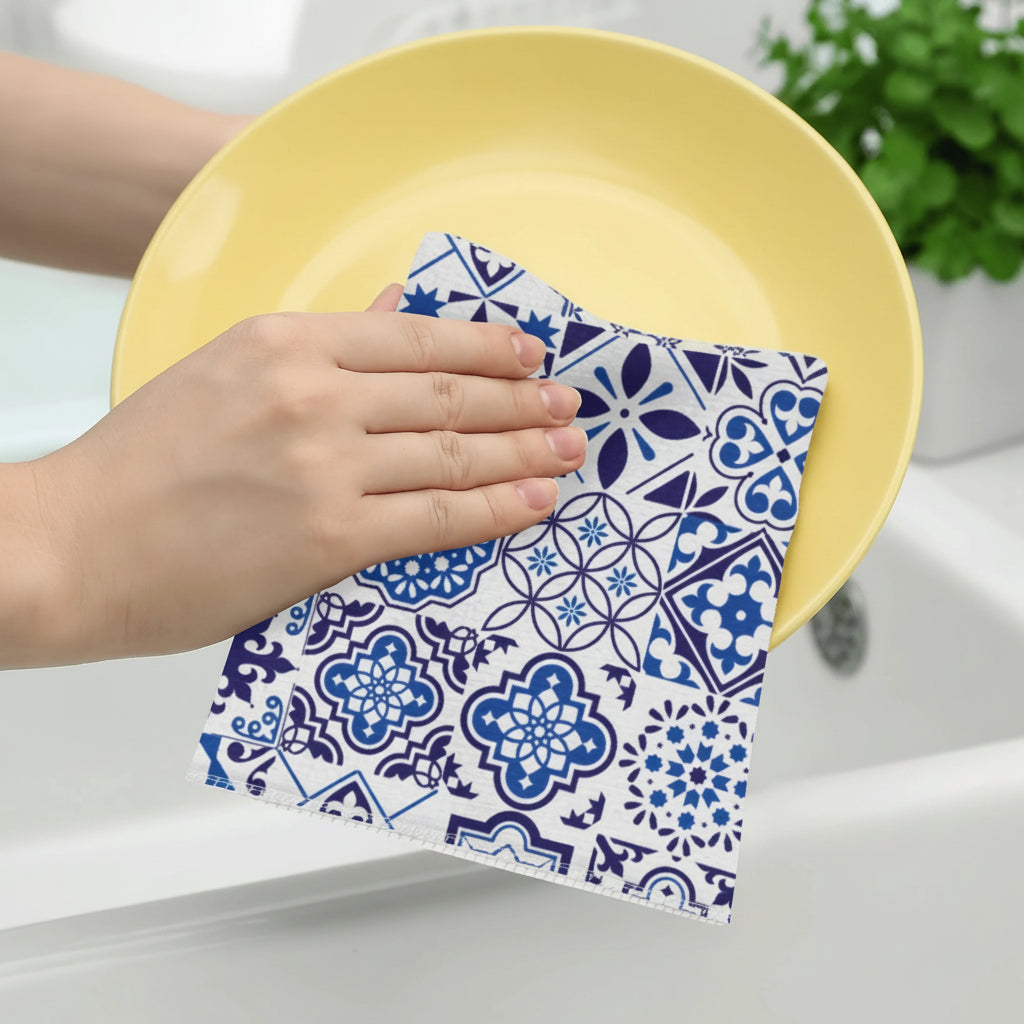 azulejo kitchen towel