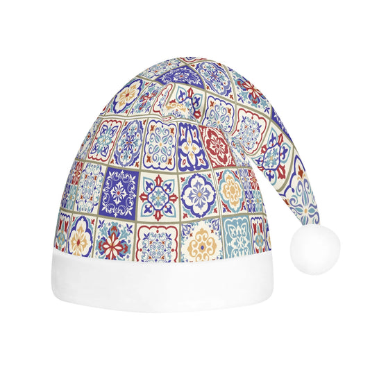 Colorful tile Santa Hat
