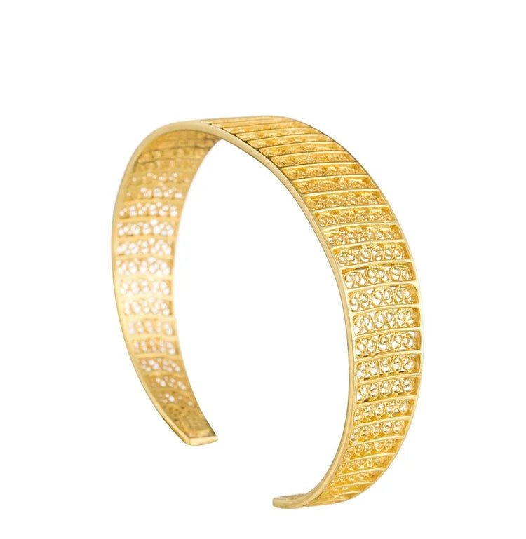 Bracelet Circles in Gold Plated Silver
