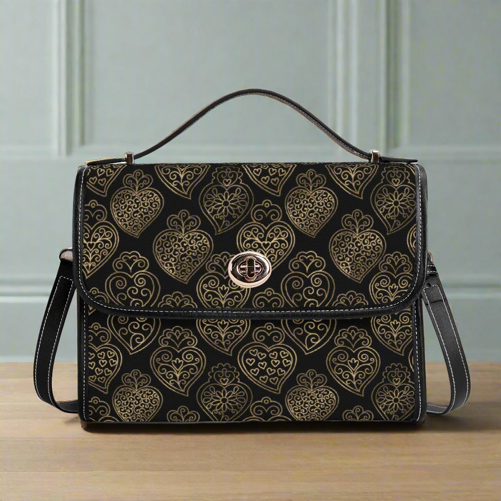 Viana Faux Leather Satchel Bag