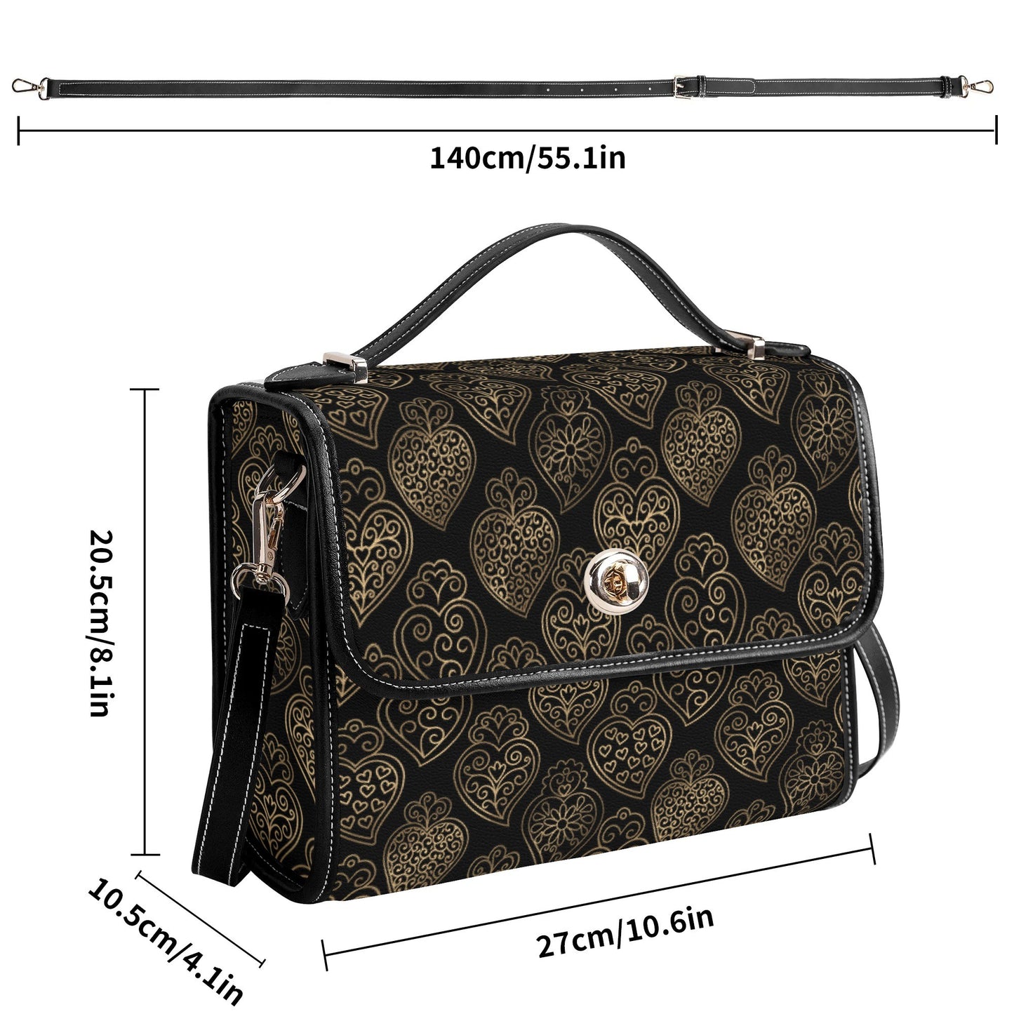 Viana Faux Leather Satchel Bag