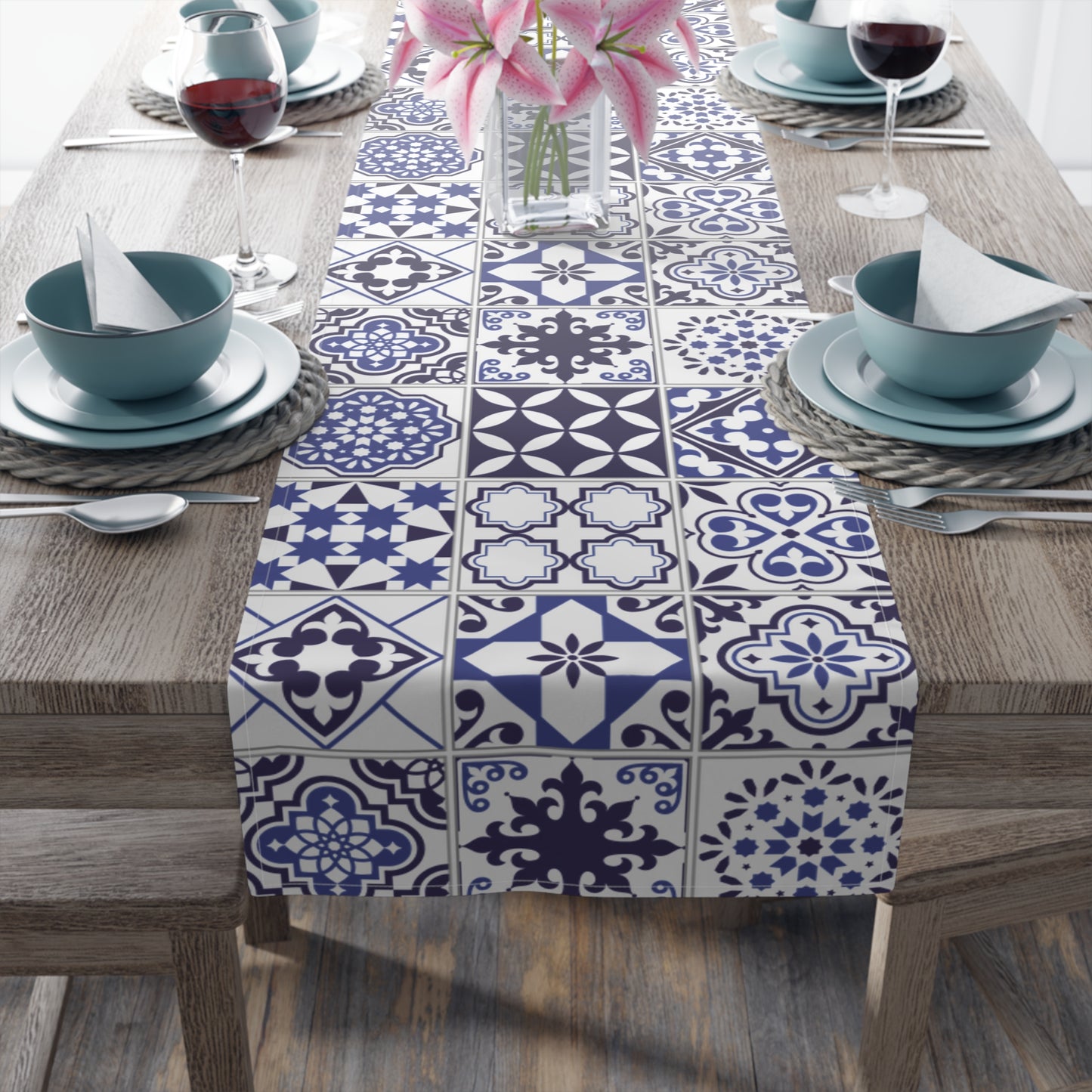 Azul Table Runner