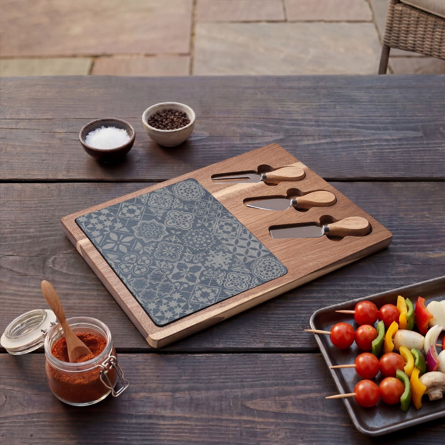 Engraved Azulejo Charcuterie Board