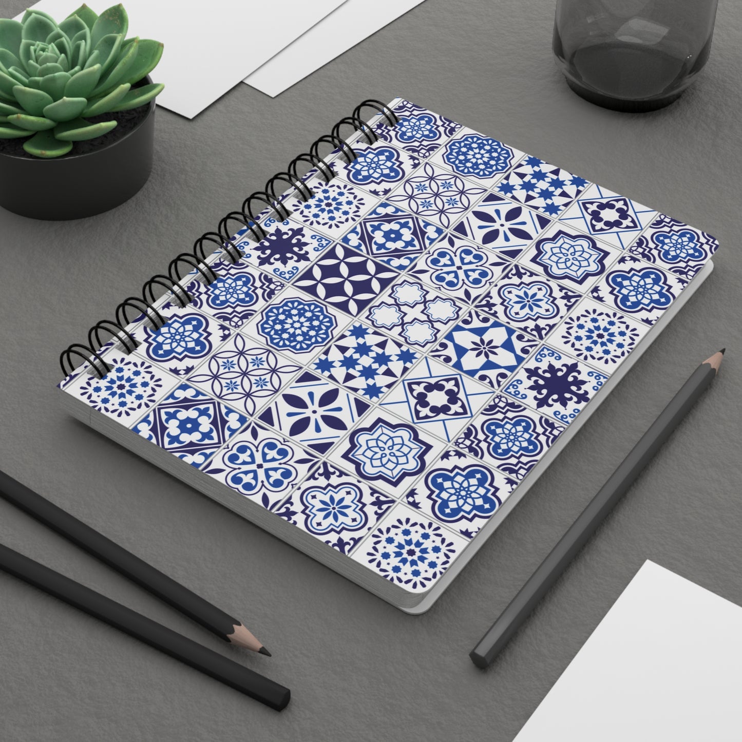 Azul Spiral Bound Journal (Front and Back Printed)