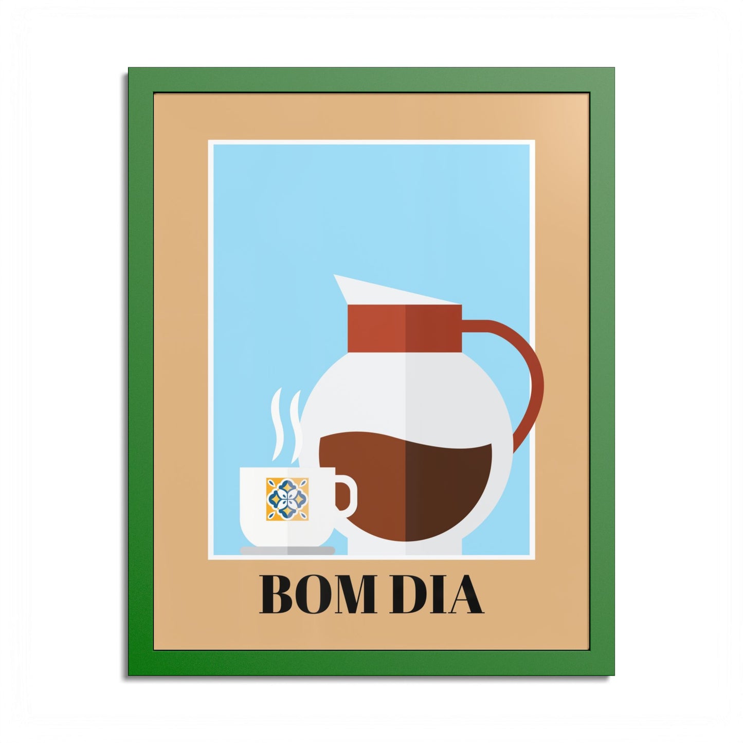 Bom Dia Framed Poster