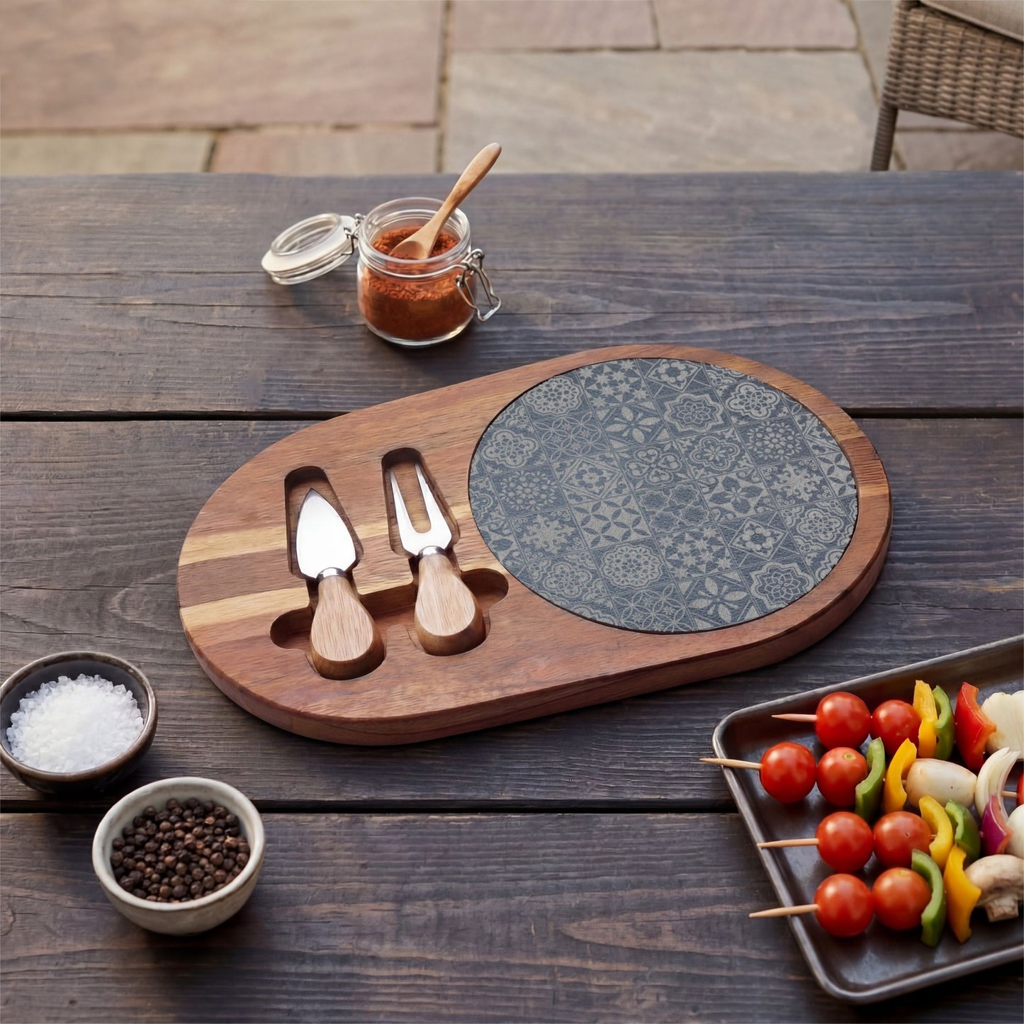 Engraved Azulejo Charcuterie Board