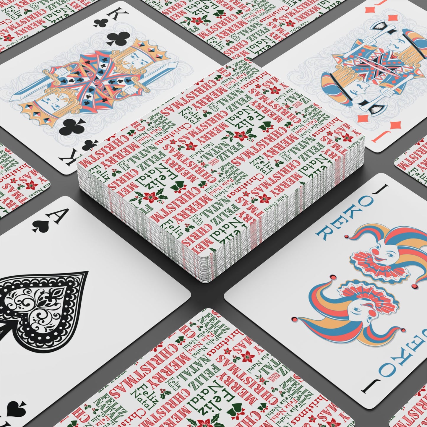 Feliz Natal / Merry Christmas Playing Cards — Festive Holiday Card Deck