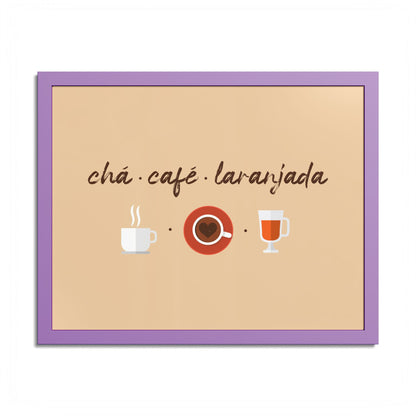 Chá Café Laranjada Framed Poster