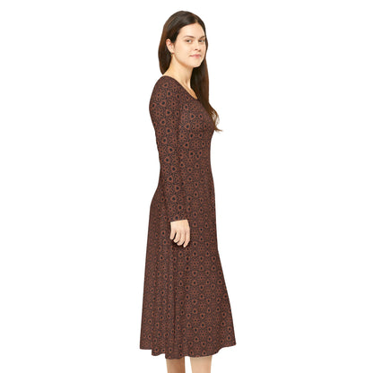 Flor de Cafe Women's Long Sleeve Dress