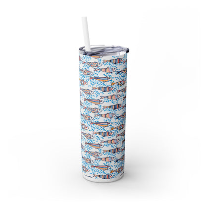 Sardinha Skinny Tumbler with Straw, 20oz