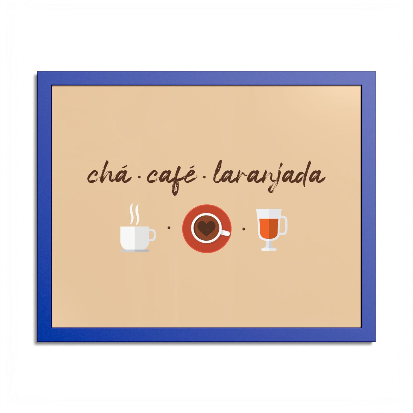 Chá Café Laranjada Framed Poster