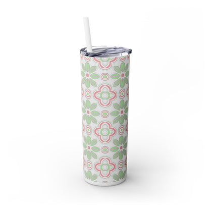 Louro Skinny Tumbler with Straw, 20oz