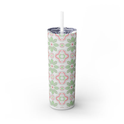 Louro Skinny Tumbler with Straw, 20oz