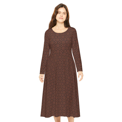 Flor de Cafe Women's Long Sleeve Dress