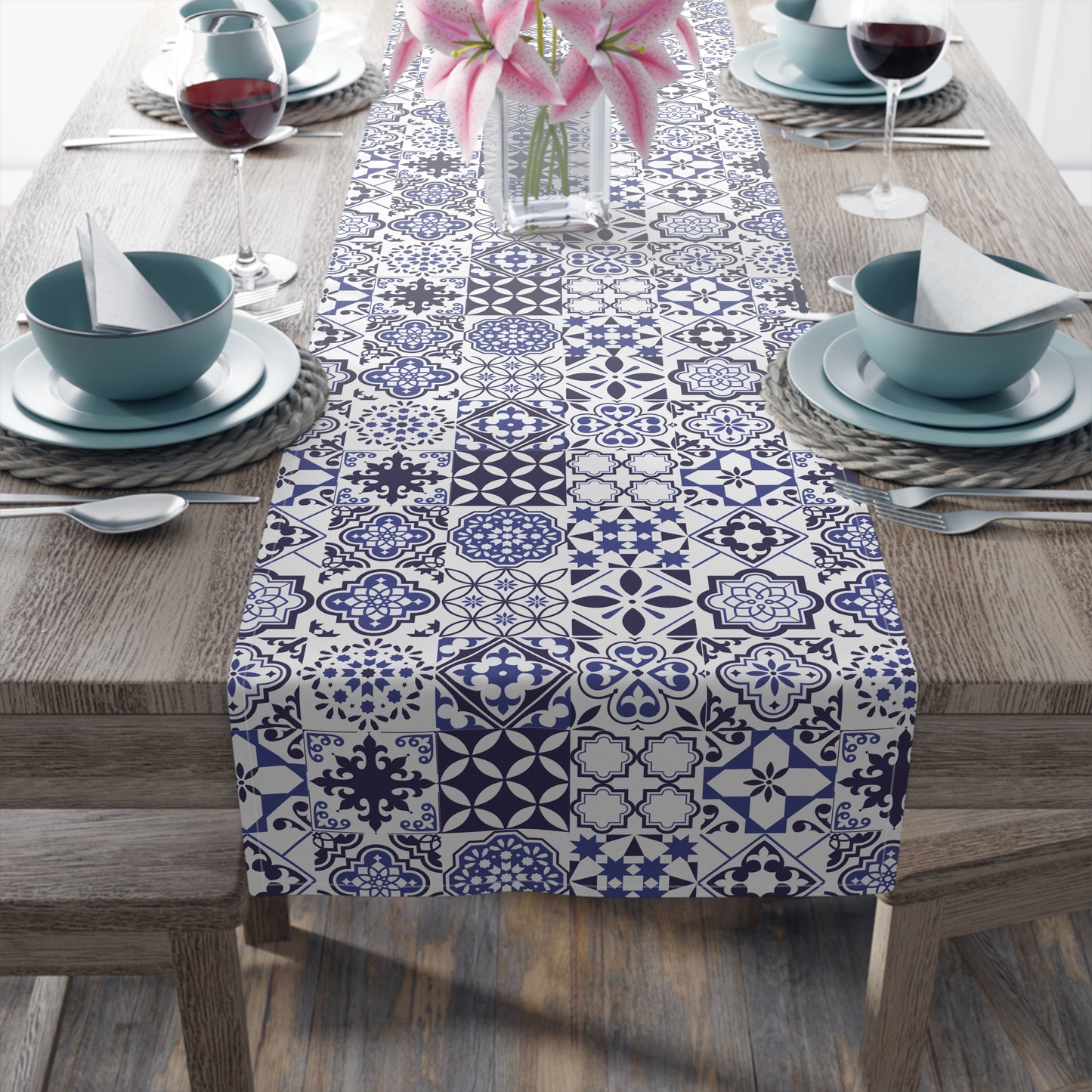 Azul Table Runner