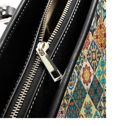 Lisbon Mosaic Faux Leather Tote Bag