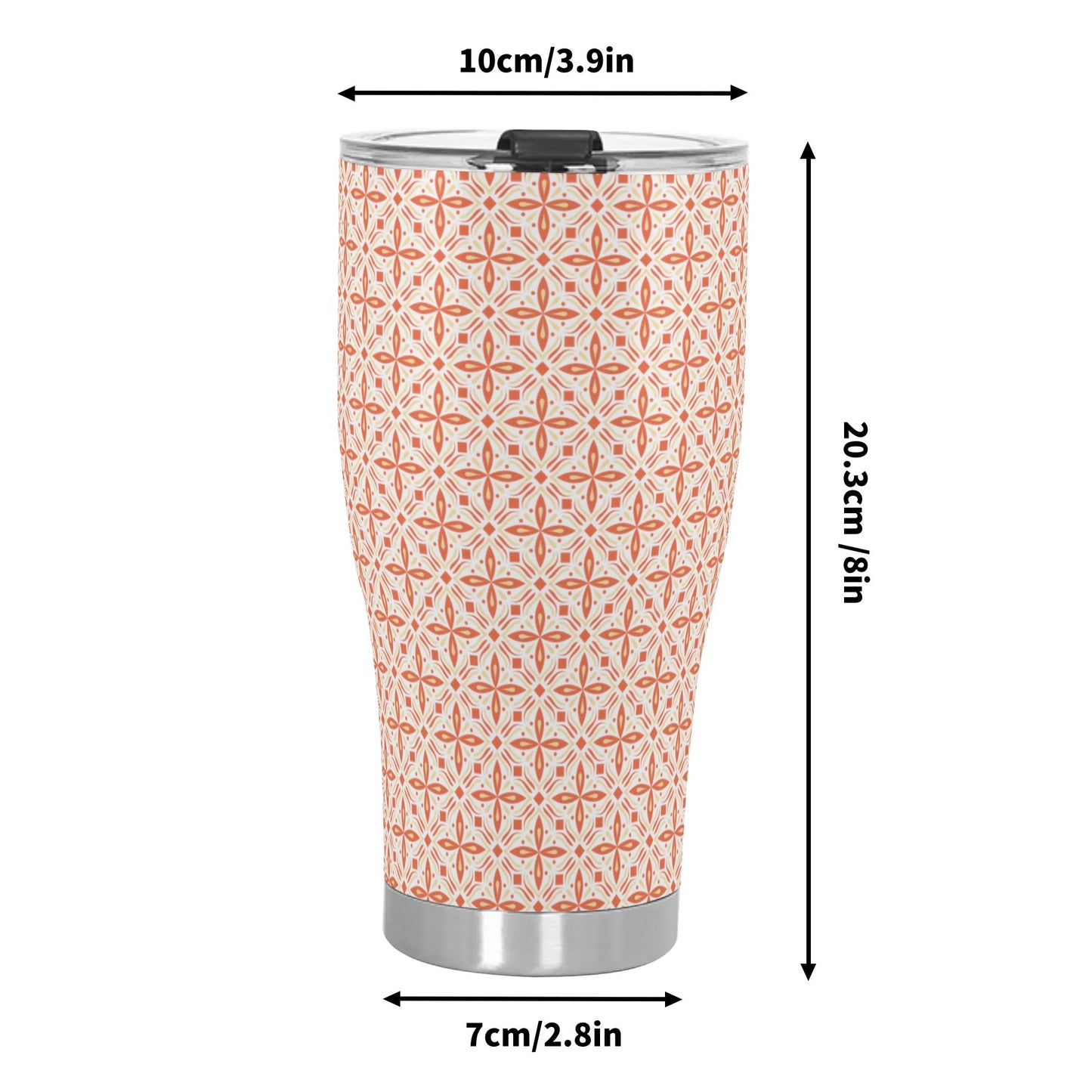 Estrela (Orange) Stainless Steel Tumbler