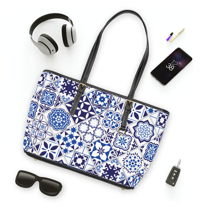 Azul Faux Leather Shoulder Bag