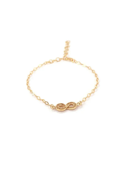 Infinity Bracelet in Gold Plated Silver