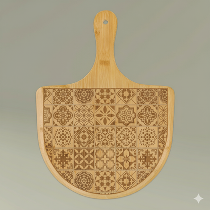 Engraved Bamboo Pizza Board