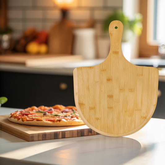 Engraved Bamboo Pizza Board