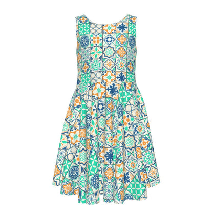 Verdinho Kid's Sleeveless Vest Dress